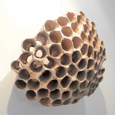 Wabe Papierskulptur von Anja Badners
